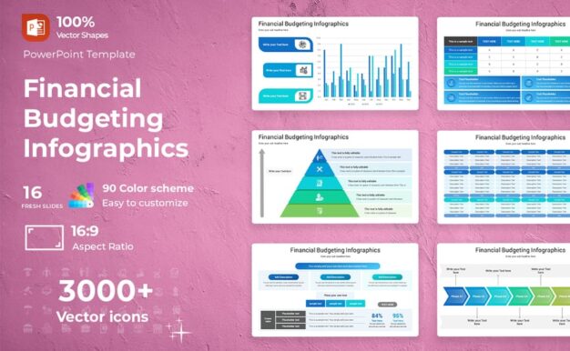 财务预算图表PPT模板 (PPTX)