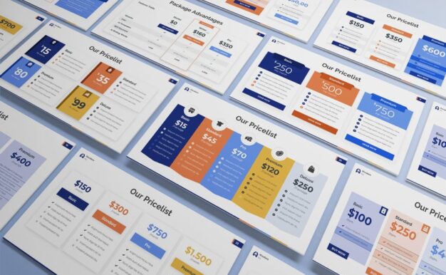 信息图定价PPT模板 (PPT,PPTX)