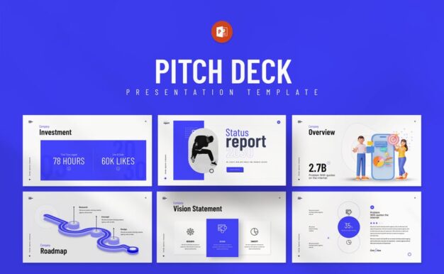 项目状态报告PPT模板 (PPTX)