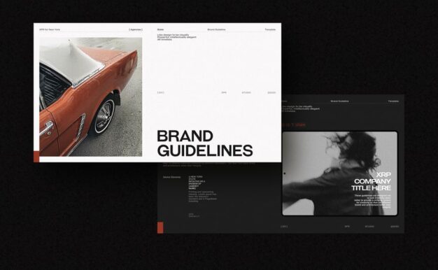 品牌指南模板PPT模板 (PPTX)