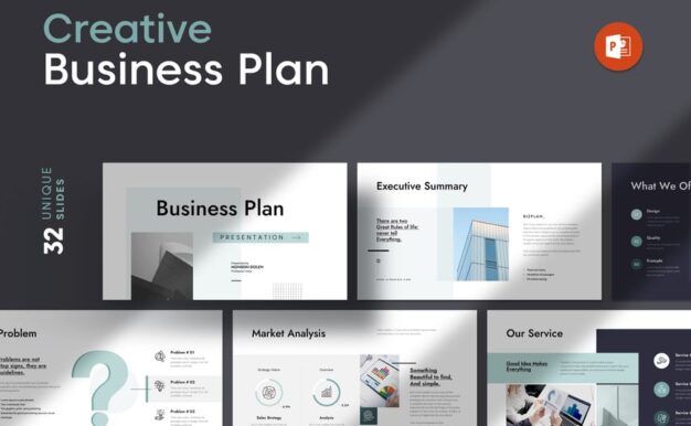 业务计划演示模板PPT模板 (PPTX)