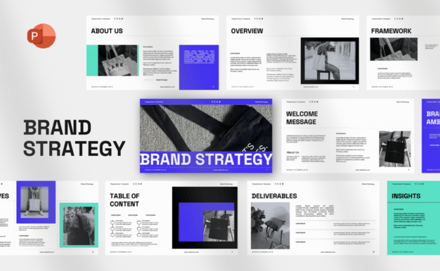 品牌策略PPT模板 (PPTX)