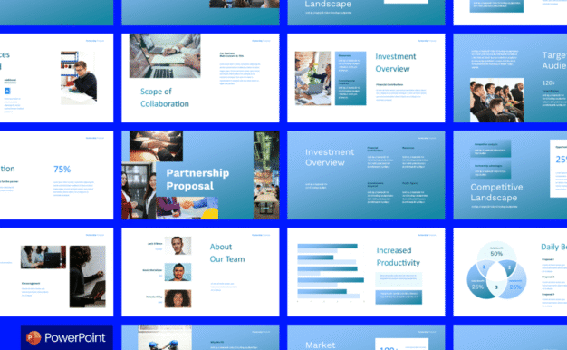 清洁伙伴关系建议PPT模板 (PPTX)