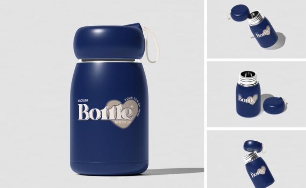 真空保温水瓶模型