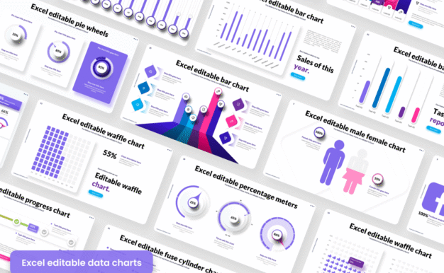 可编辑的数据图表模板PPT模板 (PPTX)