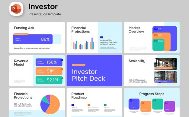 投资者PPT模板 (PPTX)