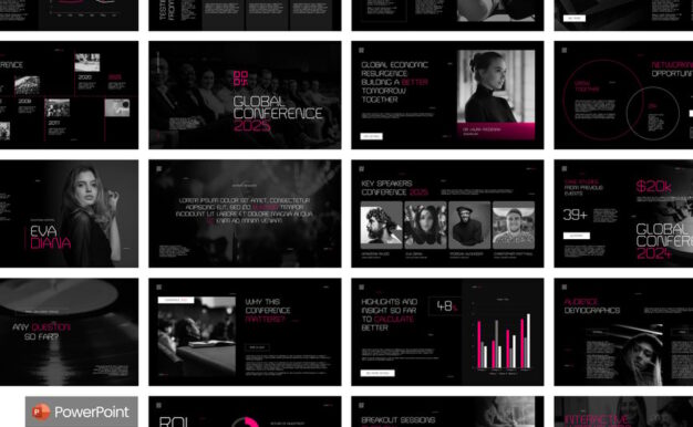 公司会议内容PPT模板 (PPTX)