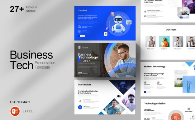最佳技术 PowerPoint 演示模板