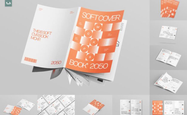软封面书籍样机 004