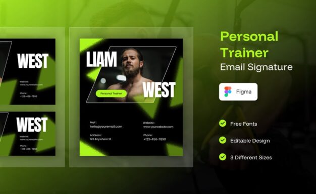 私人教练电子邮件签名