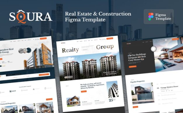 Squara – 建筑施工与房地产 Figma