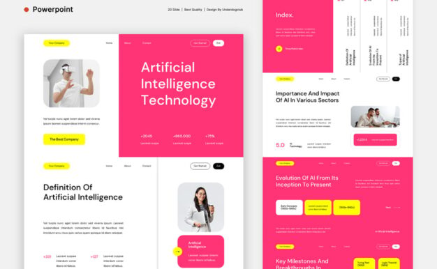 现代科技AI演示PPTX