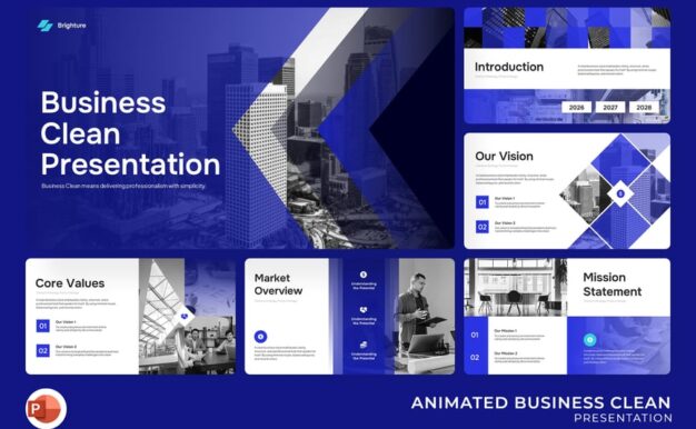 商务简洁动画 PowerPoint