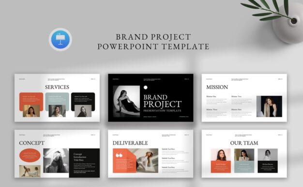 品牌项目演示主题演讲模板