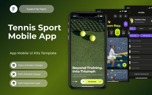 Sporty X – 网球运动移动应用