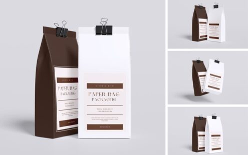 纸袋包装模型