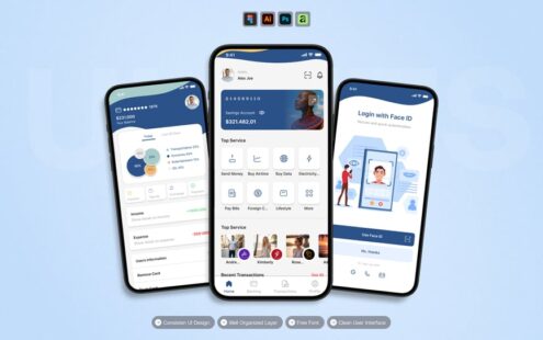 移动银行 – 移动应用 UI 套件
