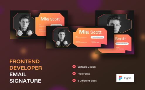 前端开发人员电子邮件签名
