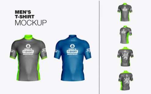 男士短袖压缩T恤样机