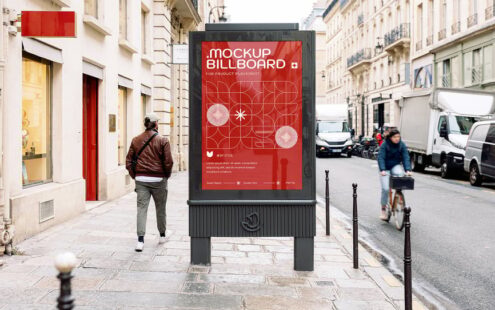 城市街道广告牌产品植入模型
