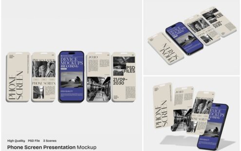 手机屏幕演示模型