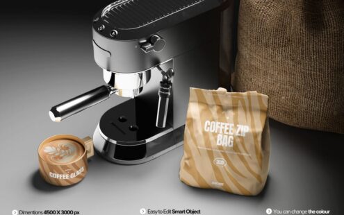 咖啡店品牌形象模型