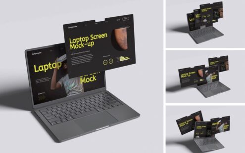 笔记本电脑屏幕网站模型