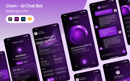 Crom – 人工智能聊天机器人移动应用