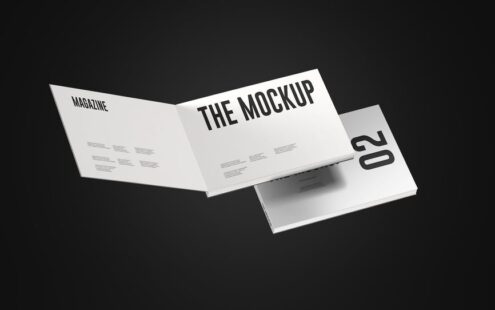 杂志开页样片场景