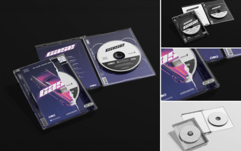 音乐专辑 CD 盒模型