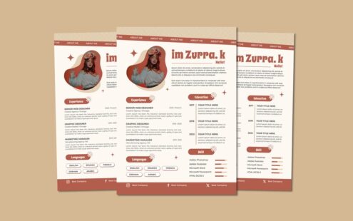 简单的平面作品集设计