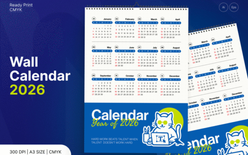 2026年创意猫咪挂历