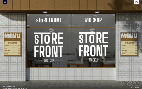 店面橱窗招牌模型