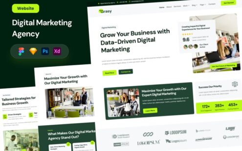 Grasy – 数字营销机构网站