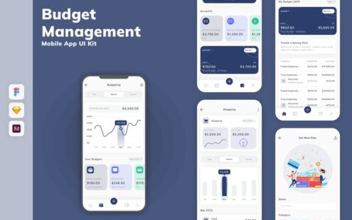 预算管理移动应用 UI 套件