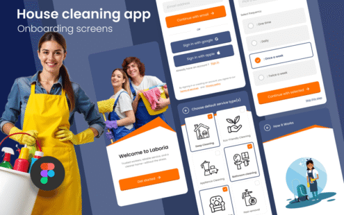 家政服务应用 – 用户引导界面