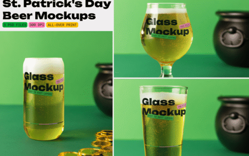 圣帕特里克节啤酒模型