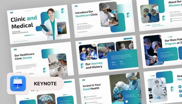 诊所和医学主题演讲模板