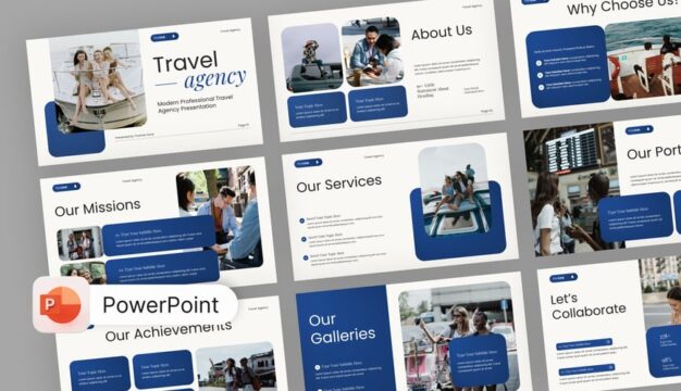 旅行社 PowerPoint 模板