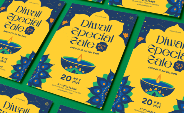 排灯节促销传单