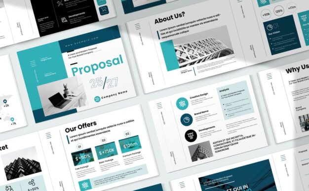 项目提案景观宣传册模板