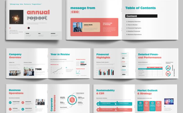 创意商业年度报告模板