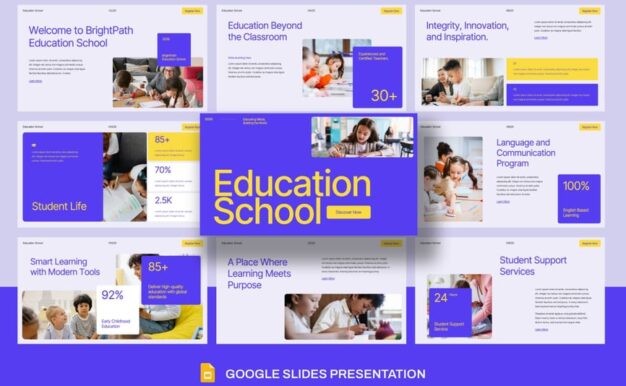 教育学校谷歌幻灯片