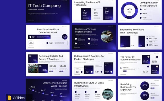 IT科技公司谷歌幻灯片