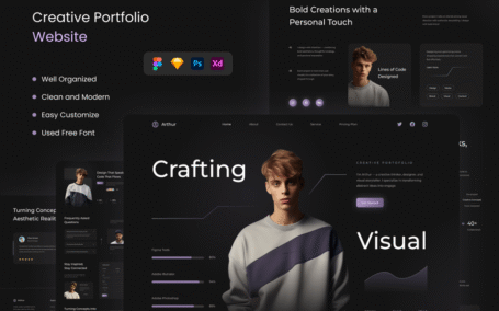 亚瑟——创意作品集网站