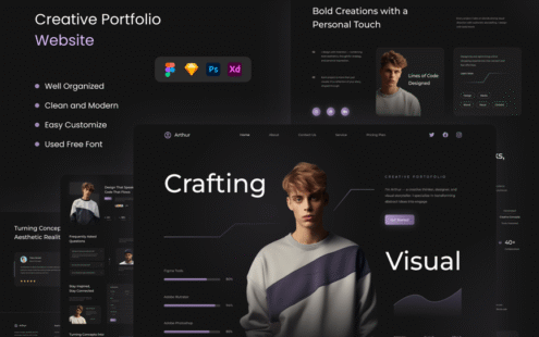 亚瑟——创意作品集网站