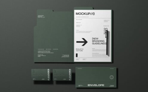 企业文具品牌设计样机套装