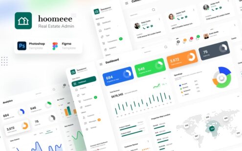 Hoomeee – 房地产管理后台模板