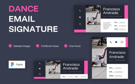 舞者电子邮件签名