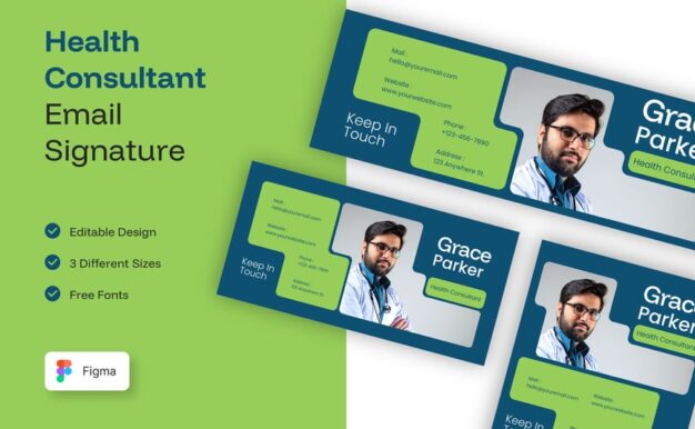 健康顾问电子邮件签名